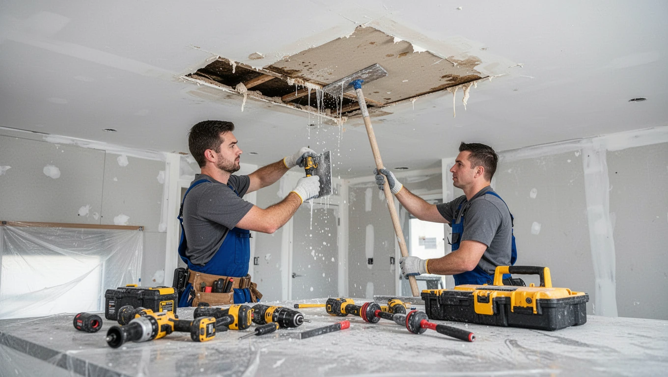 Ceiling Water Damage Repair